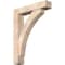 Ekena Millwork Thorton Block Smooth Bracket w/ Offset Brace, Douglas Fir, 7 1/2"W x 36"D x 48"H BKT0806X36X48THR05SDF - alternate 1